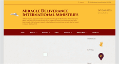 Desktop Screenshot of miracledeliverance.com