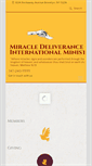 Mobile Screenshot of miracledeliverance.com